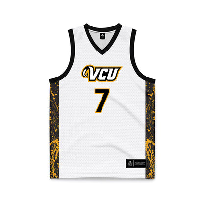 VCU - NCAA Men's Basketball : Obinnaya Okafor - White Basketball Jersey-0