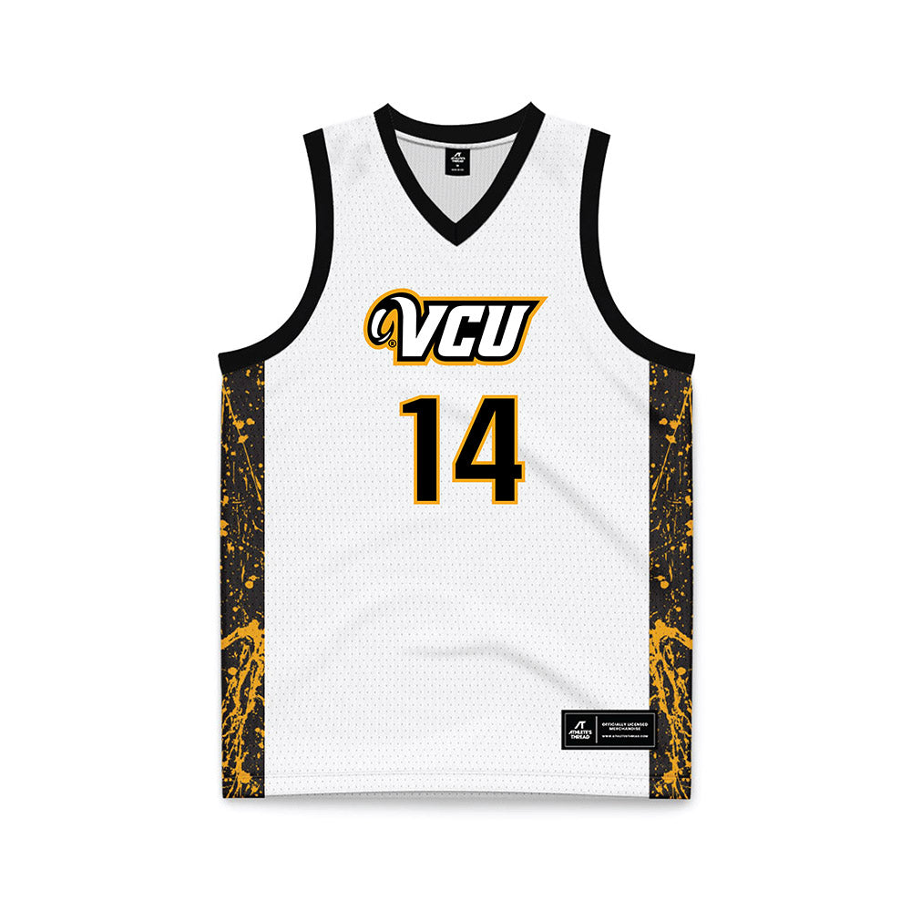 VCU - NCAA Men's Basketball : Jordan Tillery - White Basketball Jersey-0