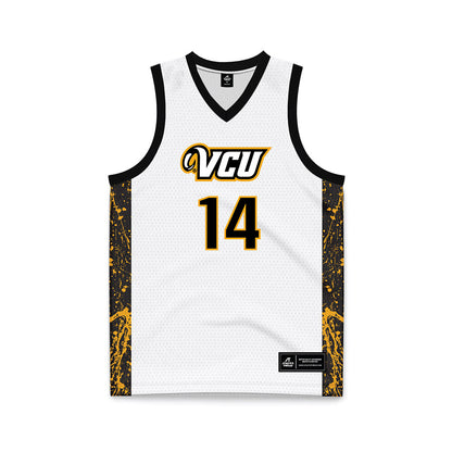 VCU - NCAA Men's Basketball : Jordan Tillery - White Basketball Jersey-0