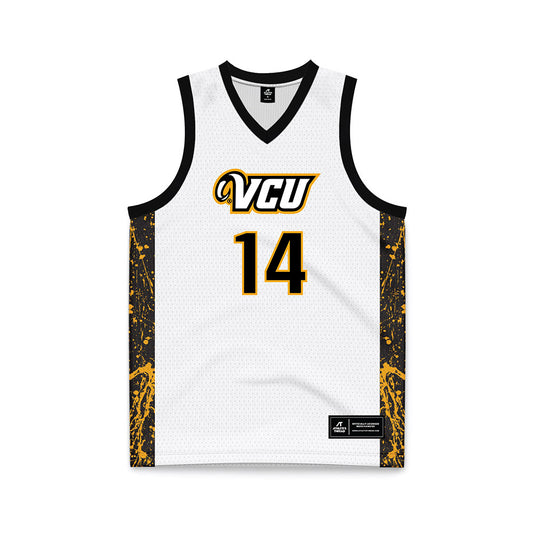 VCU - NCAA Men's Basketball : Jordan Tillery - White Basketball Jersey-0
