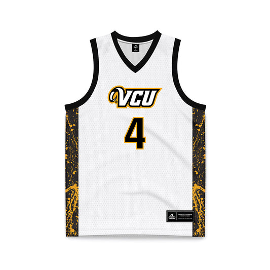 VCU - NCAA Men's Basketball : Ahmad Nowell - White Basketball Jersey-0