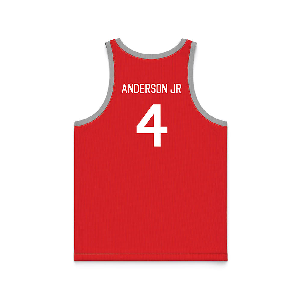 Texas Tech - NCAA Men's Basketball : Chris Anderson Jr - Red Hardwood Basketball Jersey-1
