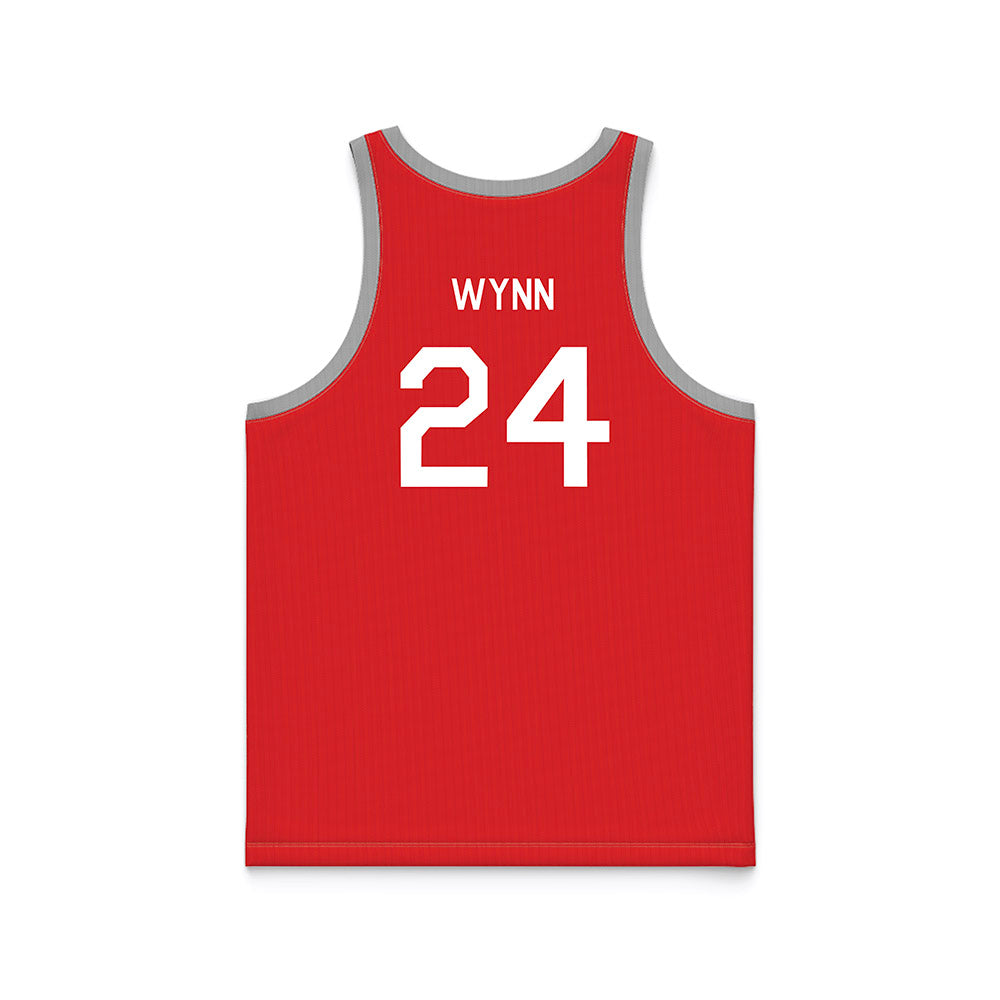 Texas Tech - NCAA Women's Basketball : Jada Wynn - Red Hardwood Basketball Jersey-1