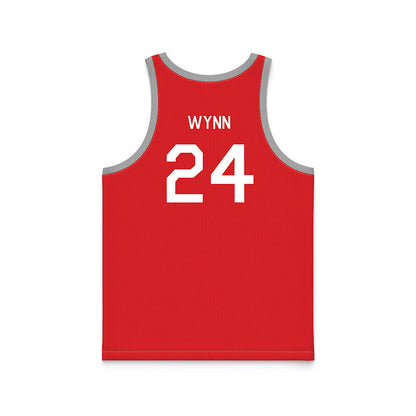 Texas Tech - NCAA Women's Basketball : Jada Wynn - Red Hardwood Basketball Jersey-1