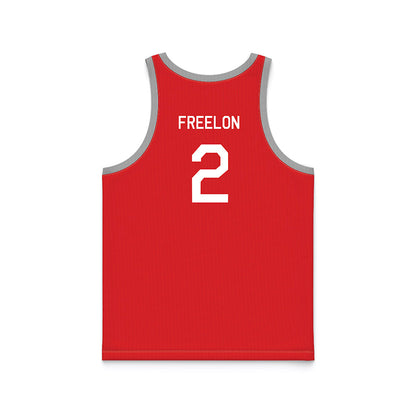 Texas Tech - NCAA Women's Basketball : Kilah Freelon - Red Hardwood Basketball Jersey-1