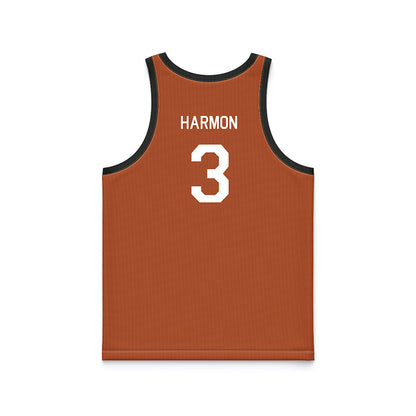 Texas - NCAA Women's Basketball : Rori Harmon - Orange Hardwood Basketball Jersey-1
