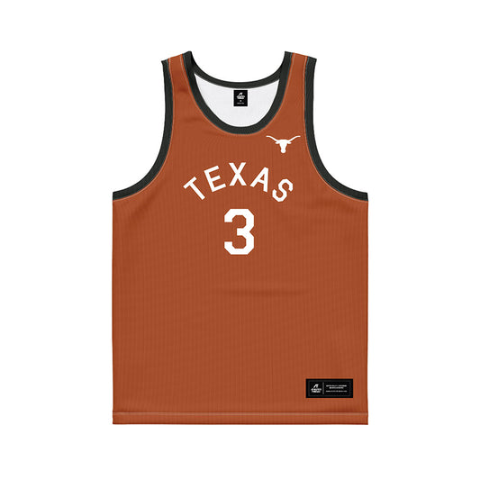Texas - NCAA Women's Basketball : Rori Harmon - Orange Hardwood Basketball Jersey-0