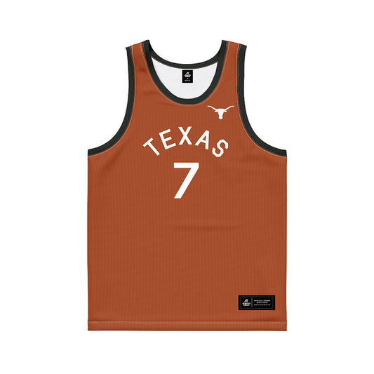 Texas - NCAA Women's Basketball : Jordan Lee - Orange Hardwood Basketball Jersey-0