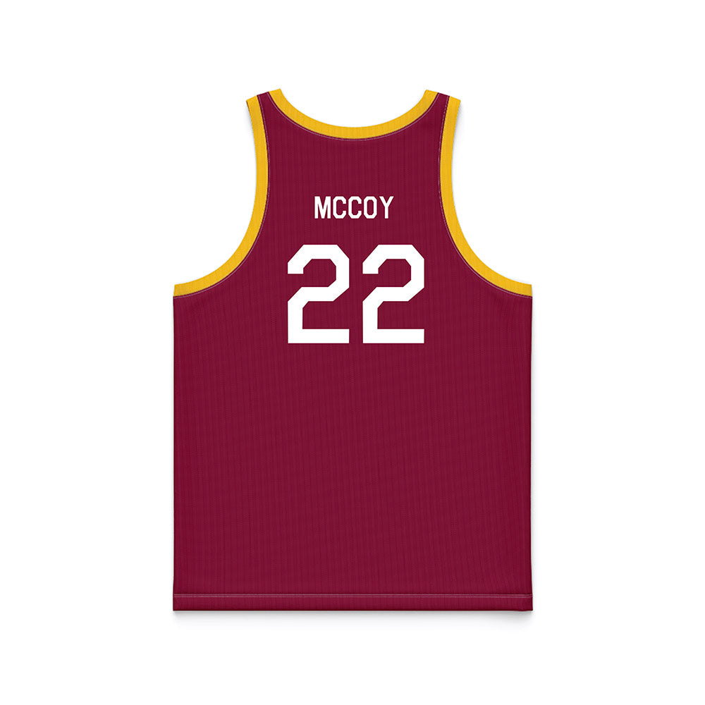 Arizona State - NCAA Men's Basketball : Quentin McCoy - Maroon Hardwood Basketball Jersey-1