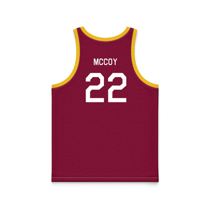 Arizona State - NCAA Men's Basketball : Quentin McCoy - Maroon Hardwood Basketball Jersey-1