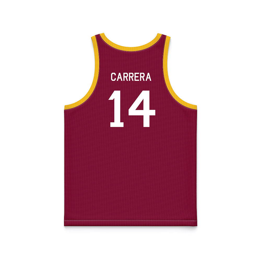 Arizona State - NCAA Women's Basketball : Heloisa Carrera - Maroon Hardwood Basketball Jersey-1