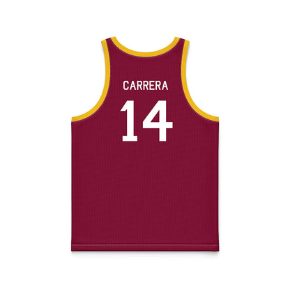 Arizona State - NCAA Women's Basketball : Heloisa Carrera - Maroon Hardwood Basketball Jersey-1
