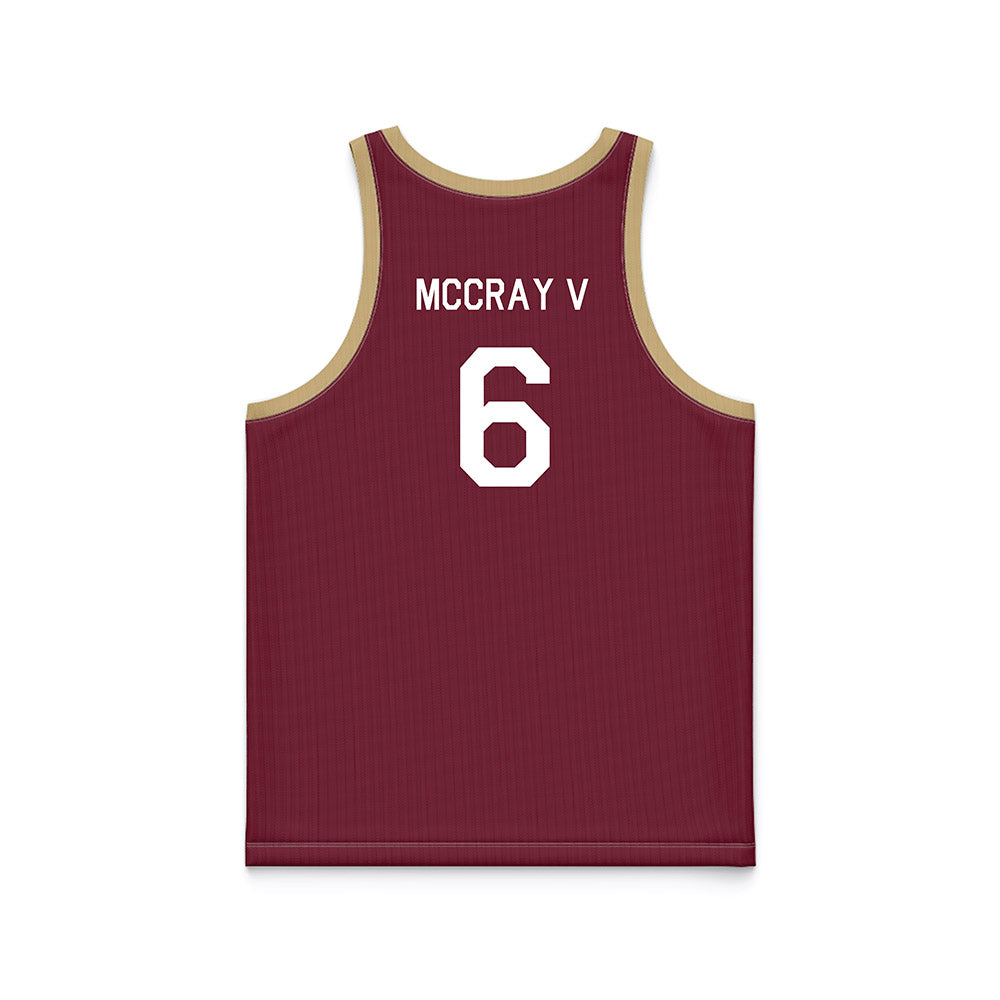 FSU - NCAA Men's Basketball : Robert McCray V - Hardwood Reissue Basketball Jersey-1