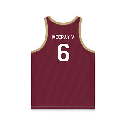 FSU - NCAA Men's Basketball : Robert McCray V - Hardwood Reissue Basketball Jersey-1