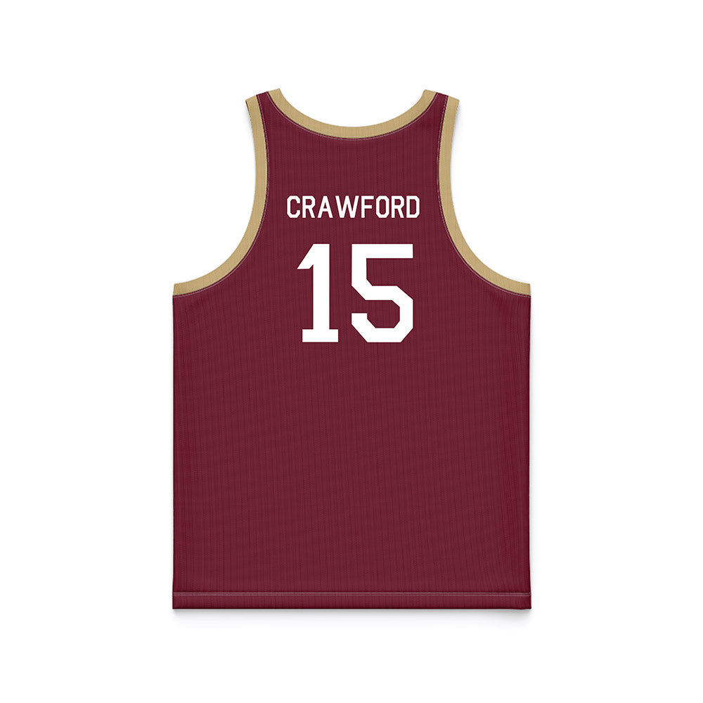 FSU - NCAA Men's Basketball : Jalen Crawford - Hardwood Reissue Basketball Jersey-1