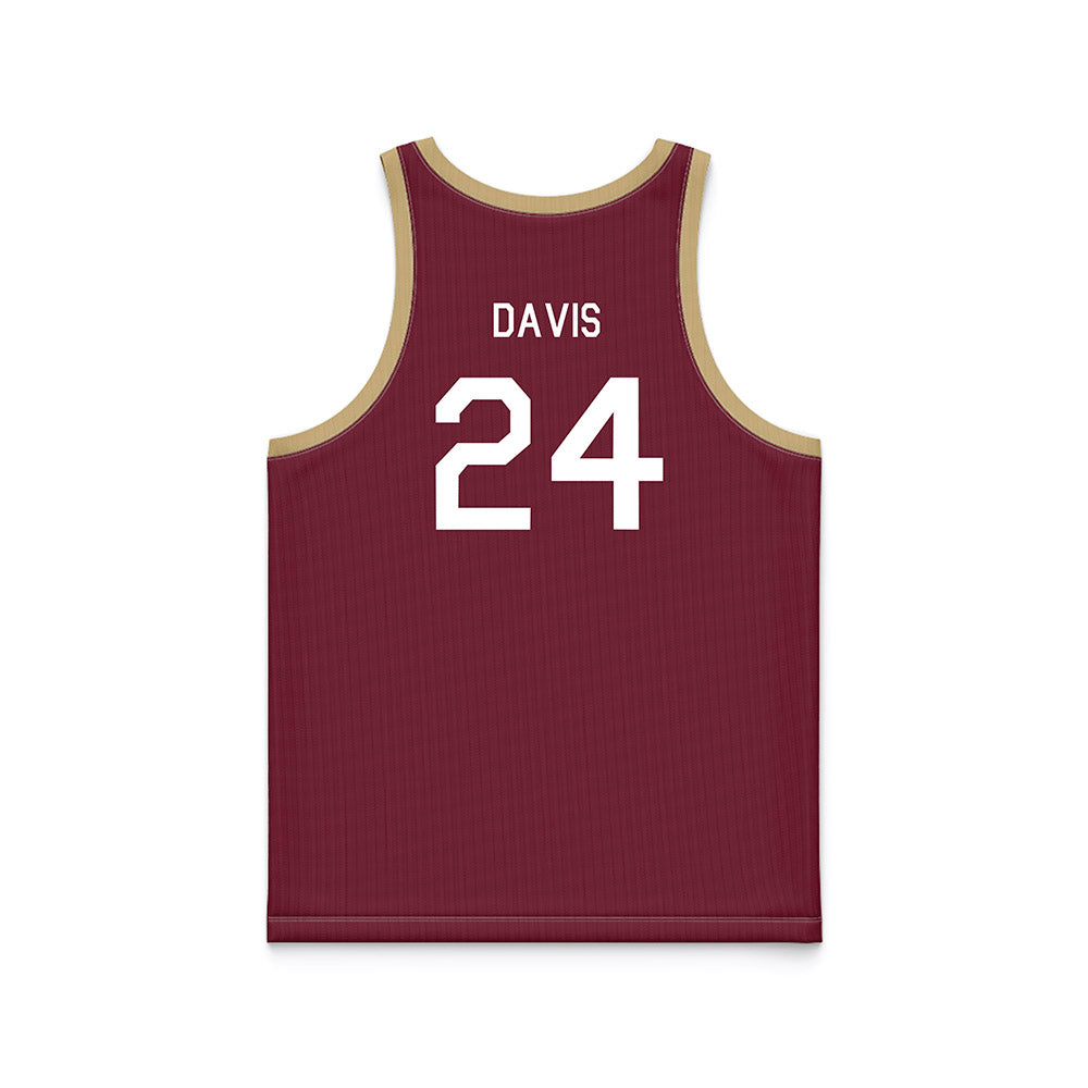 FSU - NCAA Women's Basketball : Pania Davis - Hardwood Reissue Basketball Jersey-1