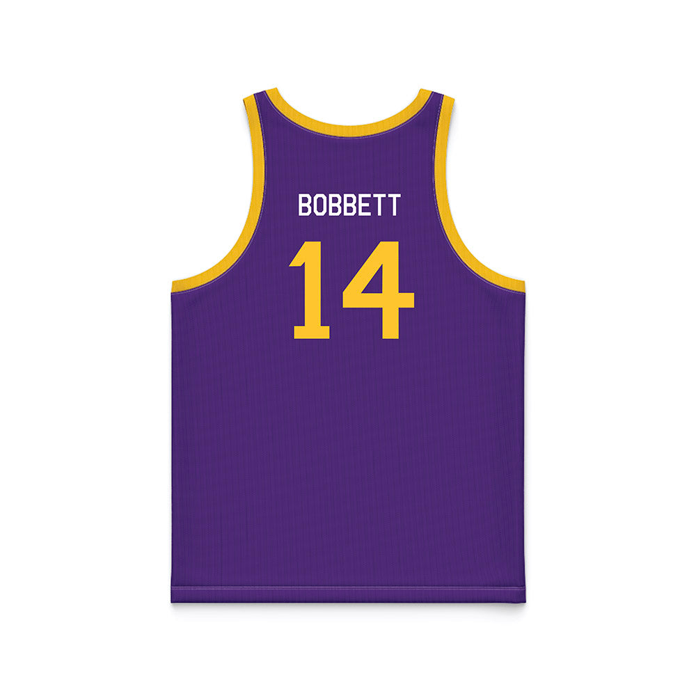 LSU - NCAA Men's Basketball : Jaden Bobbett - Hardwood Reissue Basketball Jersey-1