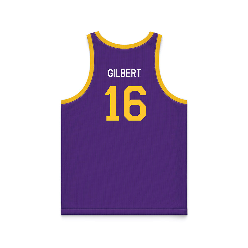 LSU - NCAA Women's Basketball : Kailyn Gilbert - Hardwood Reissue Basketball Jersey-1