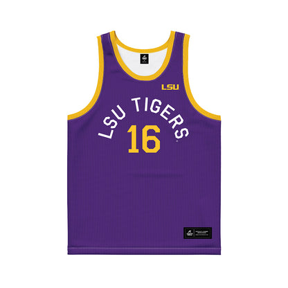LSU - NCAA Women's Basketball : Kailyn Gilbert - Hardwood Reissue Basketball Jersey-0