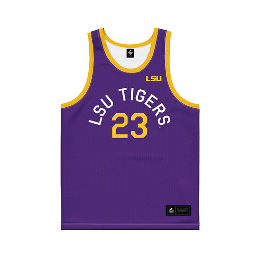LSU - NCAA Women's Basketball : MiLaysia Fulwiley - Hardwood Reissue Basketball Jersey-0