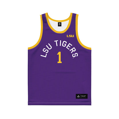 LSU - NCAA Women's Basketball : Amiya Joyner - Hardwood Reissue Basketball Jersey-0