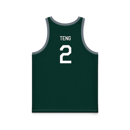 Michigan State - NCAA Men's Basketball : Kur Teng - Hardwood Reissue Basketball Jersey-1