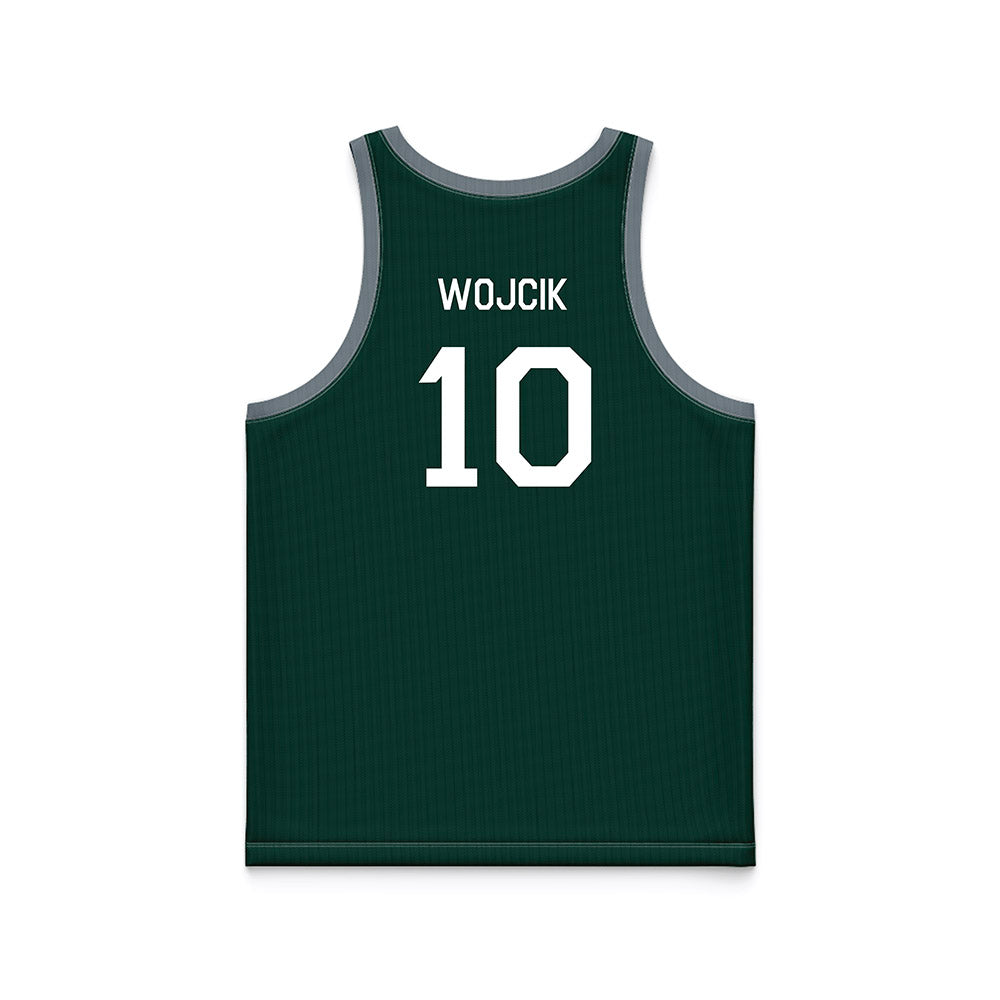 Michigan State - NCAA Men's Basketball : Denham Wojcik - Hardwood Reissue Basketball Jersey-1