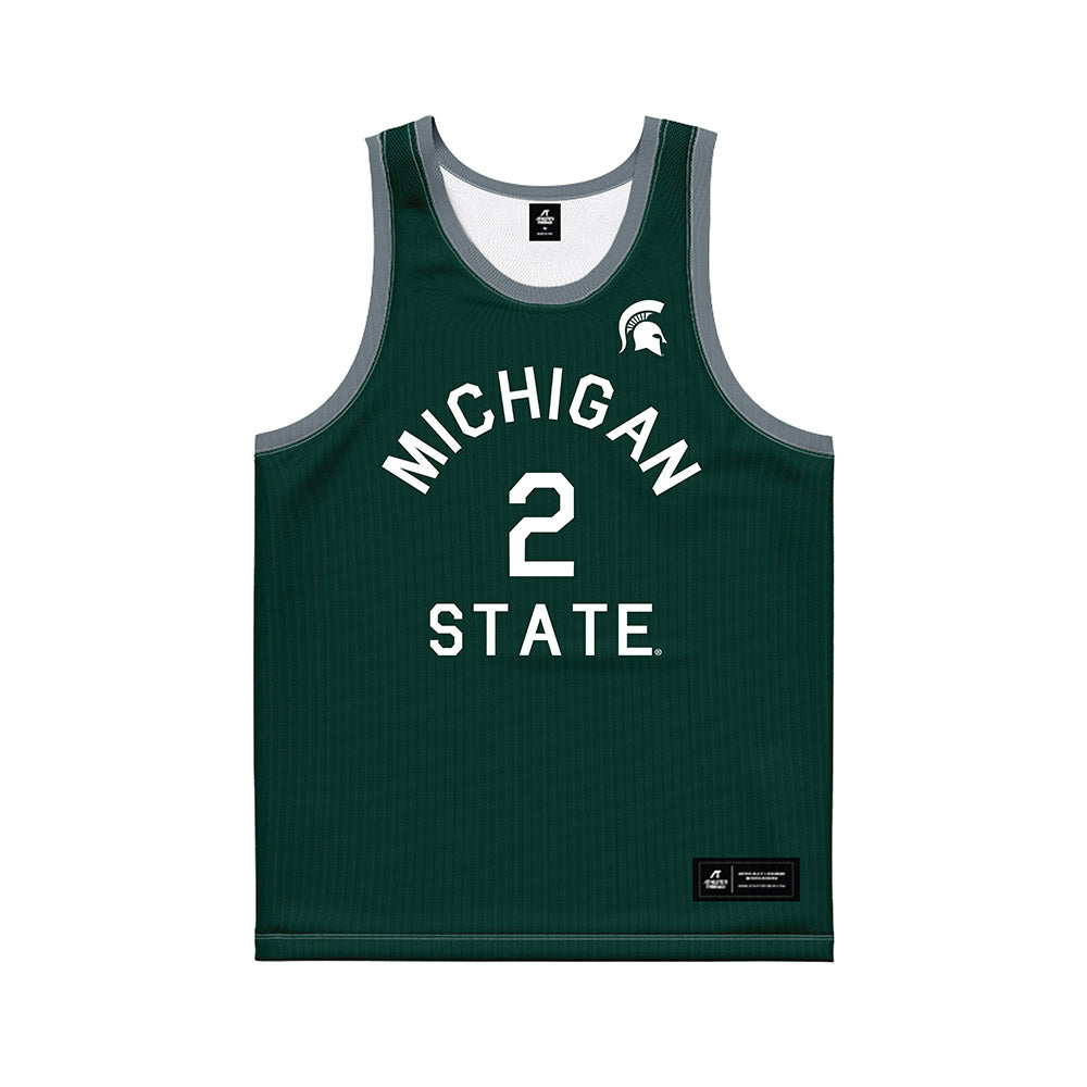 Michigan State - NCAA Men's Basketball : Kur Teng - Hardwood Reissue Basketball Jersey-0