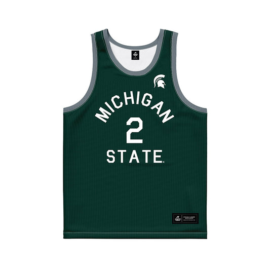 Michigan State - NCAA Women's Basketball : Abbey Kimball - Hardwood Reissue Basketball Jersey-0