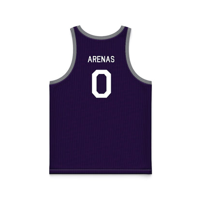Kansas State - NCAA Women's Basketball : Izela Arenas - Purple Hardwood Basketball Jersey-1