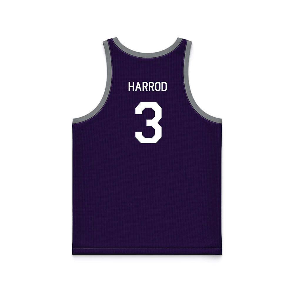 Kansas State - NCAA Women's Basketball : Brandie Harrod - Purple Hardwood Basketball Jersey-1