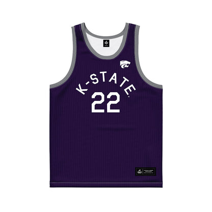 Kansas State - NCAA Women's Basketball : Ramiya White - Purple Hardwood Basketball Jersey-0