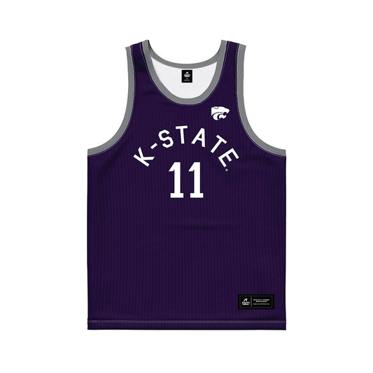 Kansas State - NCAA Women's Basketball : Taryn Sides - Purple Hardwood Basketball Jersey-0