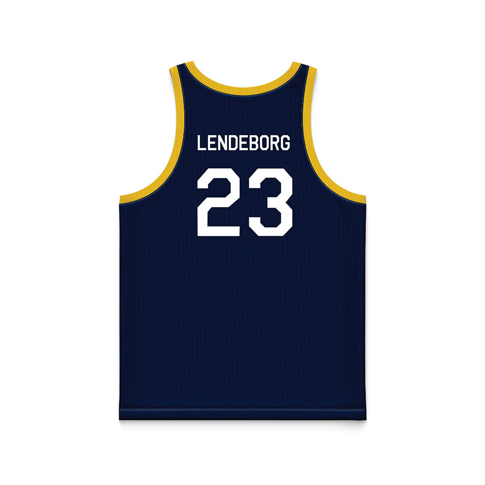 Michigan - NCAA Men's Basketball : Yaxel Lendeborg - Hardwood Reissue Basketball Jersey-1