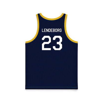 Michigan - NCAA Men's Basketball : Yaxel Lendeborg - Hardwood Reissue Basketball Jersey-1
