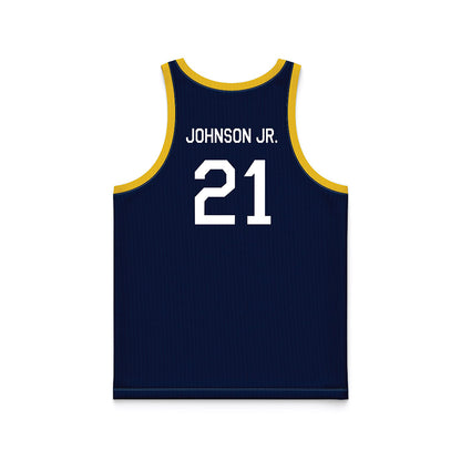 Michigan - NCAA Men's Basketball : Morez Johnson Jr. - Hardwood Reissue Basketball Jersey-1