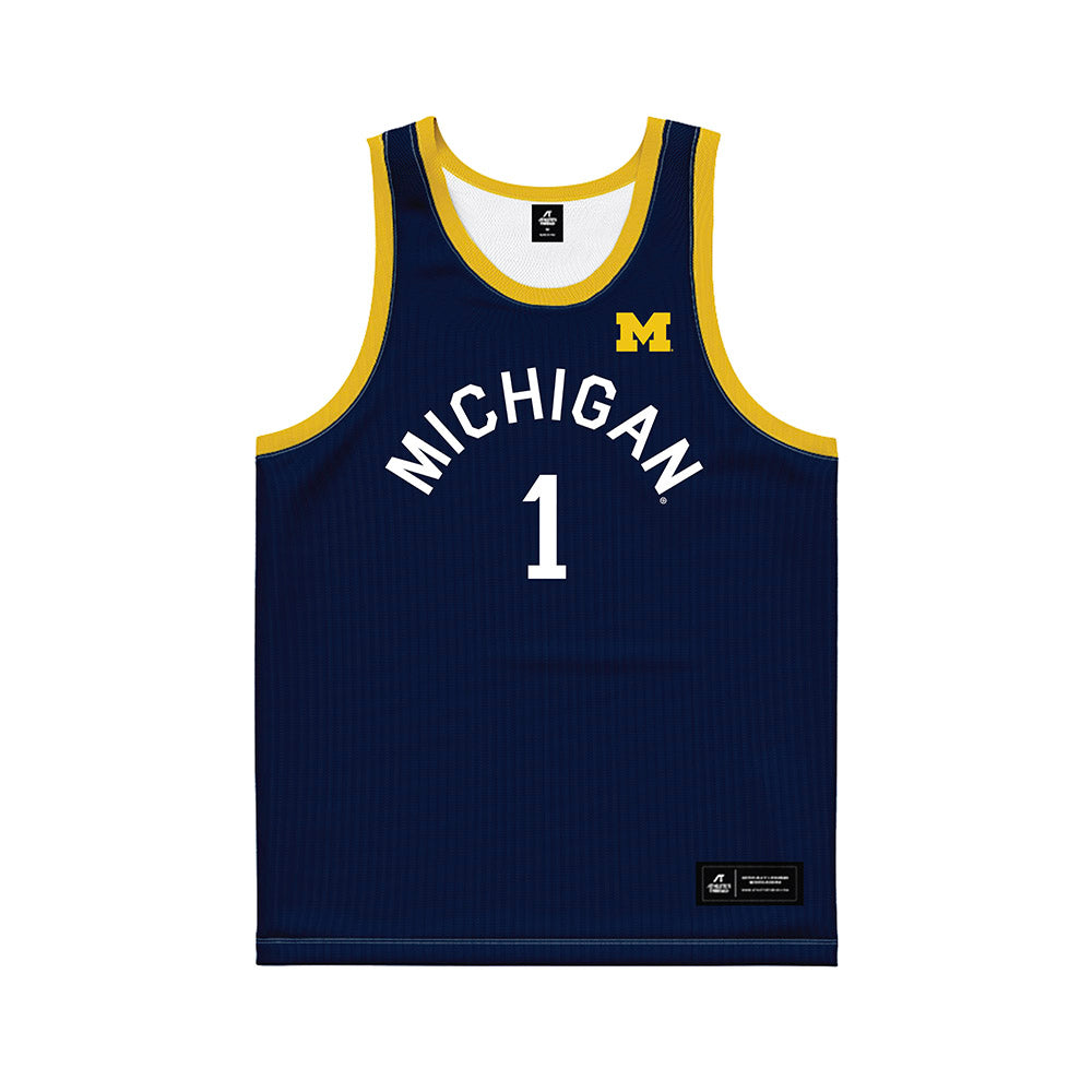 Michigan - NCAA Women's Basketball : Olivia Olson - Hardwood Reissue Basketball Jersey-0
