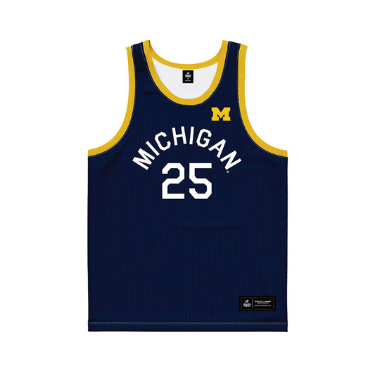Michigan - NCAA Women's Basketball : McKenzie Mathurin - Hardwood Reissue Basketball Jersey-0