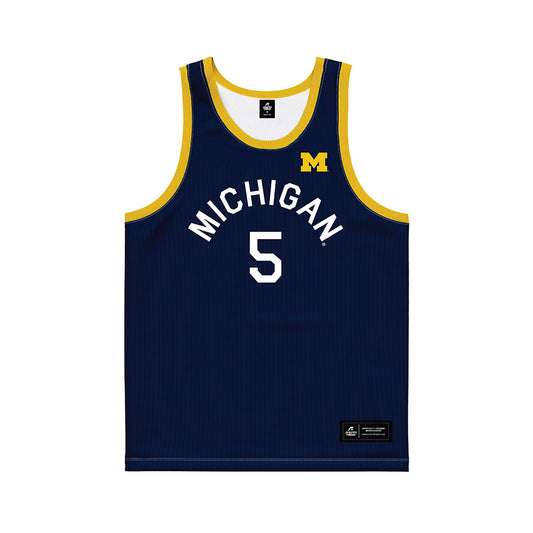 Michigan - NCAA Women's Basketball : Brooke Daniels - Hardwood Reissue Basketball Jersey-0