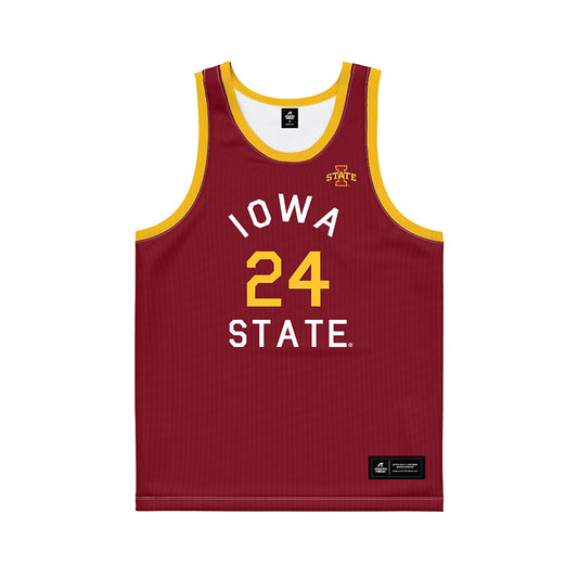 Iowa State - NCAA Men's Basketball : Test Warriner - Hardwood Reissue Basketball Jersey-0