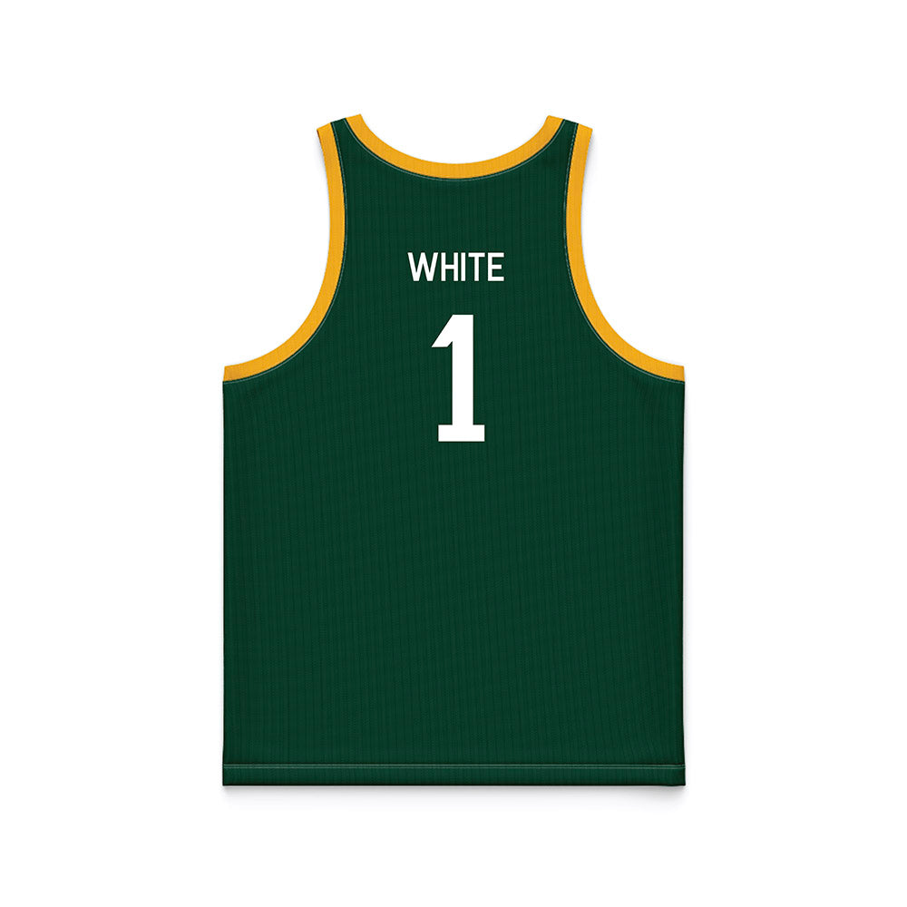 Baylor - NCAA Men's Basketball : Jaylon White - Green Hardwood Basketball Jersey-1