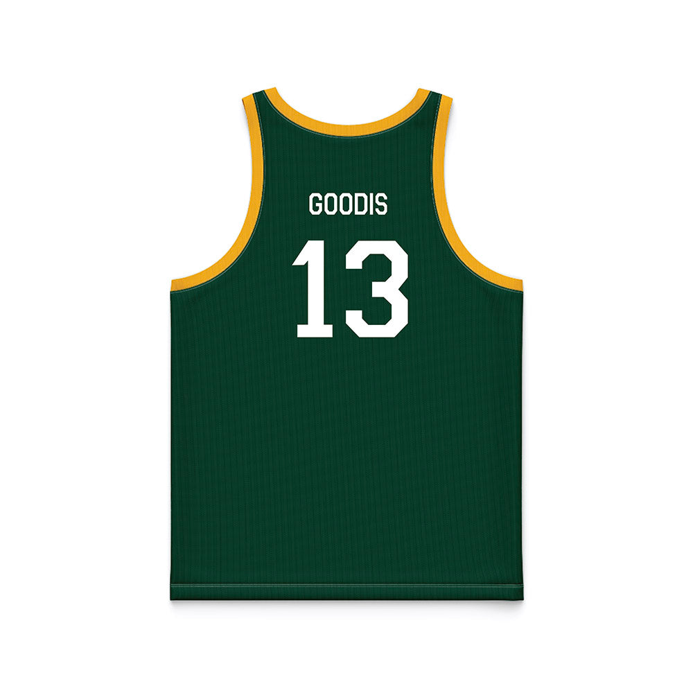Baylor - NCAA Men's Basketball : James Goodis - Green Hardwood Basketball Jersey-1