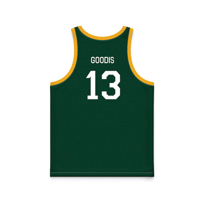 Baylor - NCAA Men's Basketball : James Goodis - Green Hardwood Basketball Jersey-1