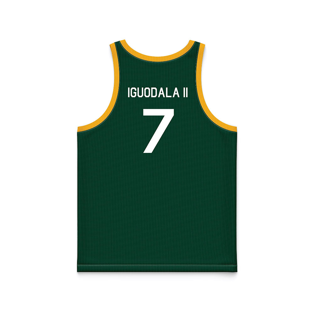 Baylor - NCAA Men's Basketball : Andre Iguodala II - Green Hardwood Basketball Jersey-1