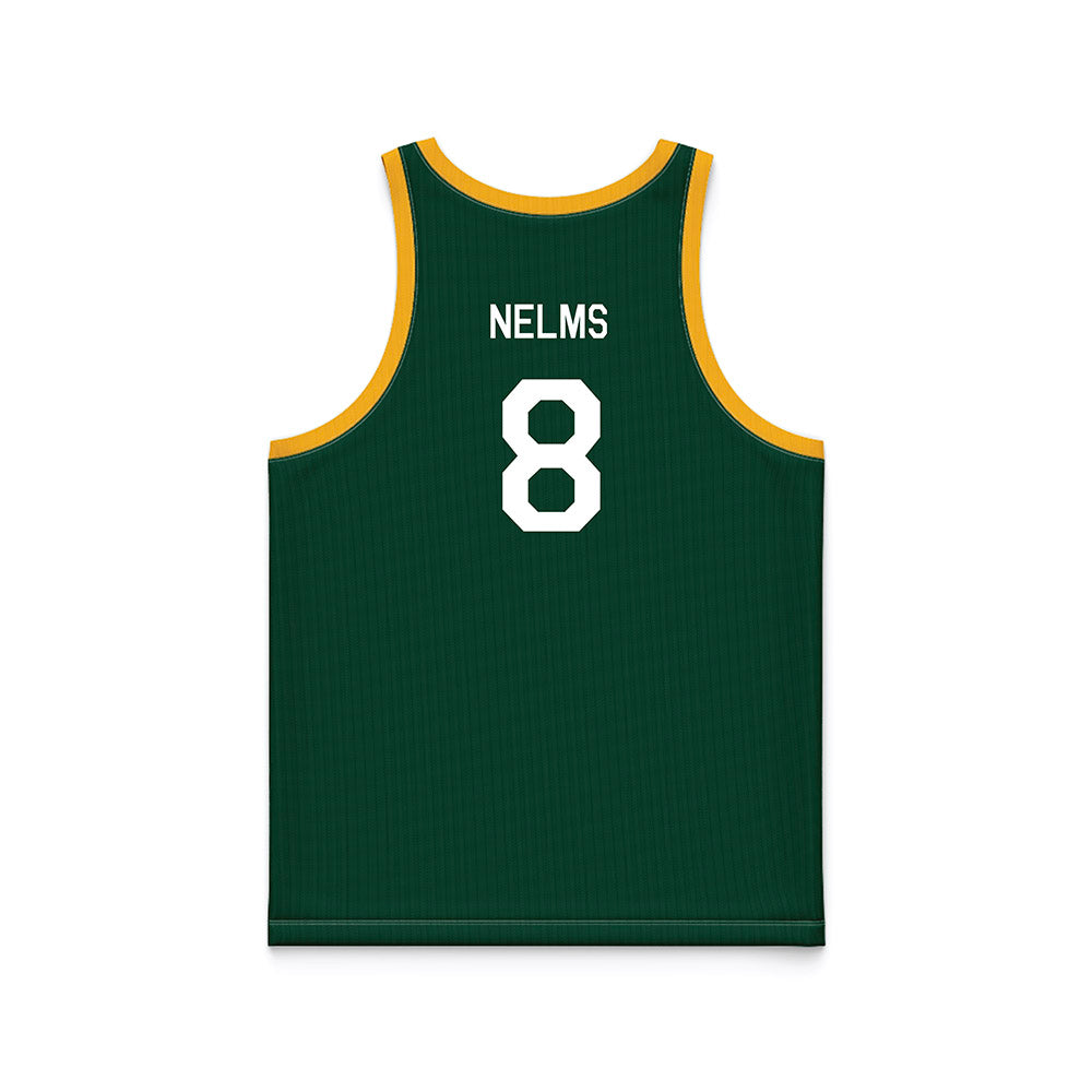 Baylor - NCAA Women's Basketball : Kayla Nelms - Green Hardwood Basketball Jersey-1