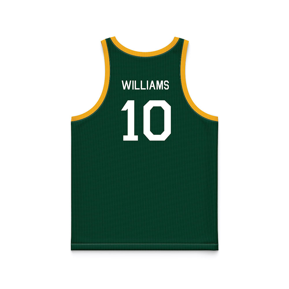 Baylor - NCAA Men's Basketball : Isaac Williams - Green Hardwood Basketball Jersey-1