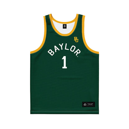 Baylor - NCAA Men's Basketball : Jaylon White - Green Hardwood Basketball Jersey-0