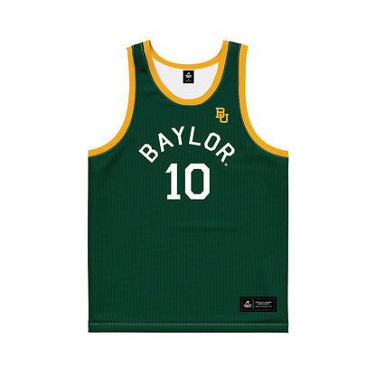 Baylor - NCAA Men's Basketball : Isaac Williams - Green Hardwood Basketball Jersey-0