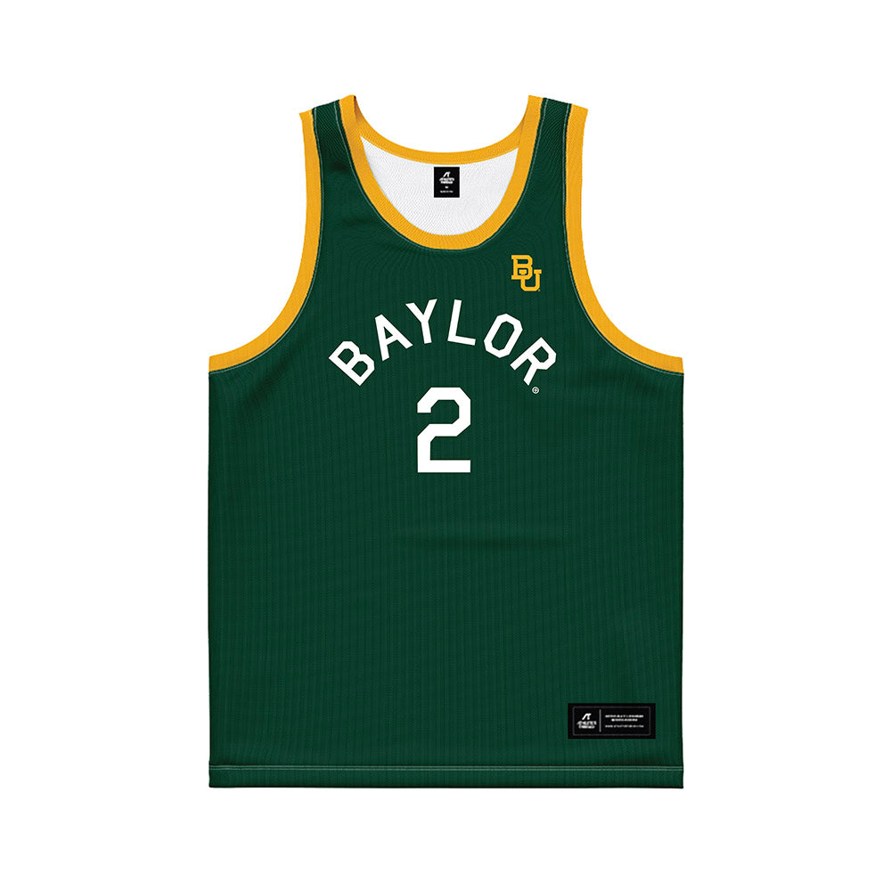 Baylor - NCAA Men's Basketball : Will Kuykendall - Green Hardwood Basketball Jersey-0