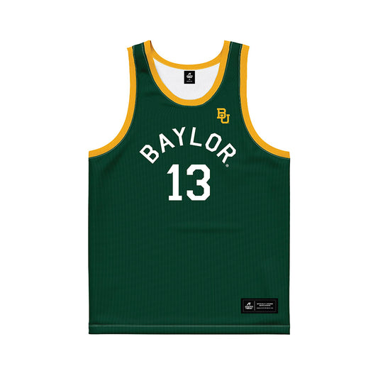 Baylor - NCAA Men's Basketball : James Goodis - Green Hardwood Basketball Jersey-0